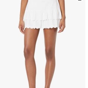 Lilly Pulitzer Miesha Skort Resort White Scalloped XS NWT